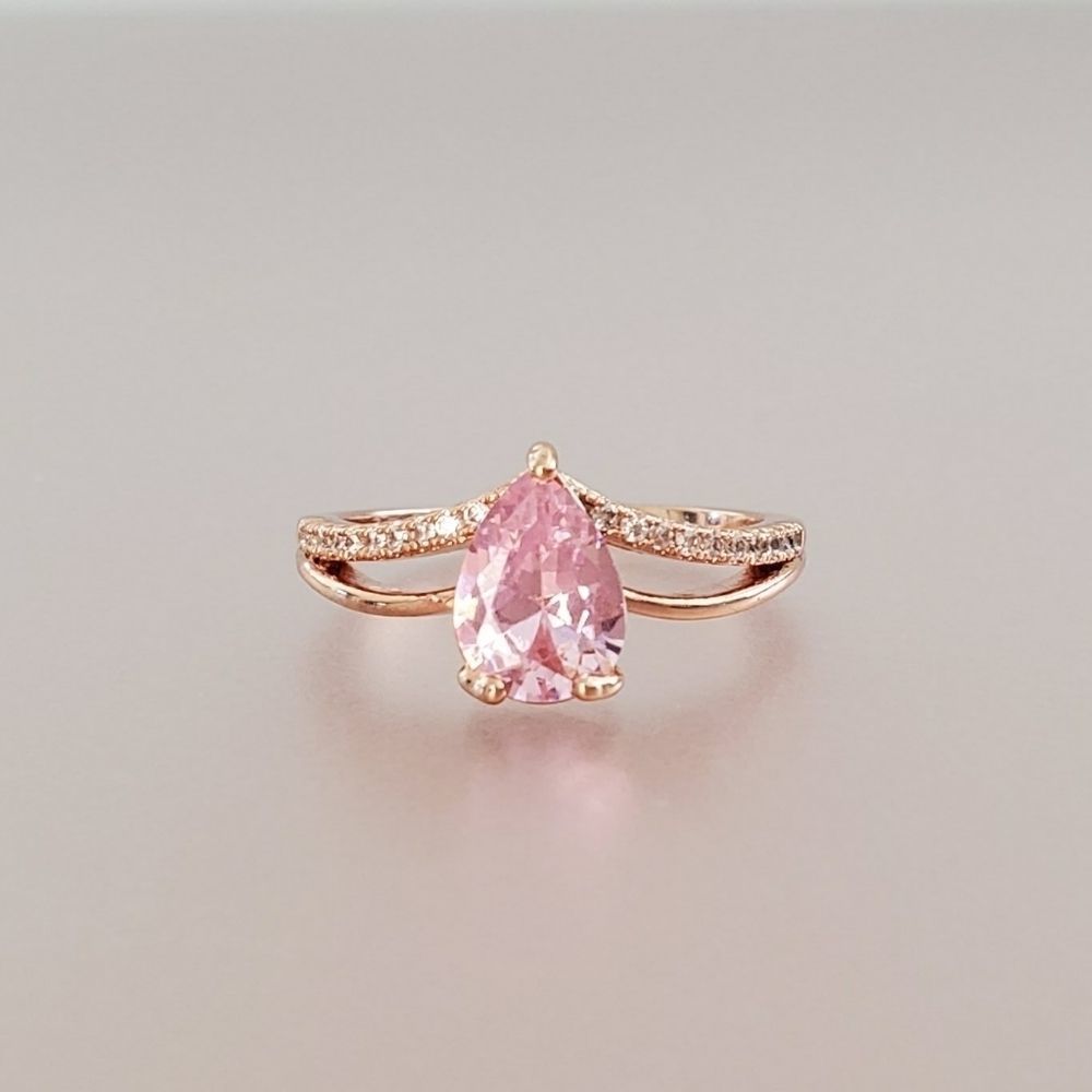 Intro Sale! Pink Pear-Cut Ring
